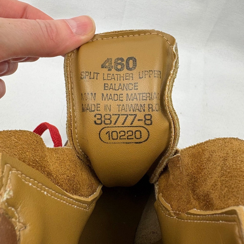 Vintage Kinney Colorado Mountaineering Boots Size 8 Womens Tan Suede 70s Hiking - Picture 14 of 17